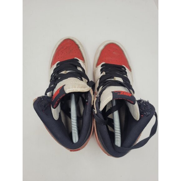 Air Jordan 1 Retro High OG Kids 5.5 Y Chicago Lost & Found Leather Red White - Picture 8 of 12